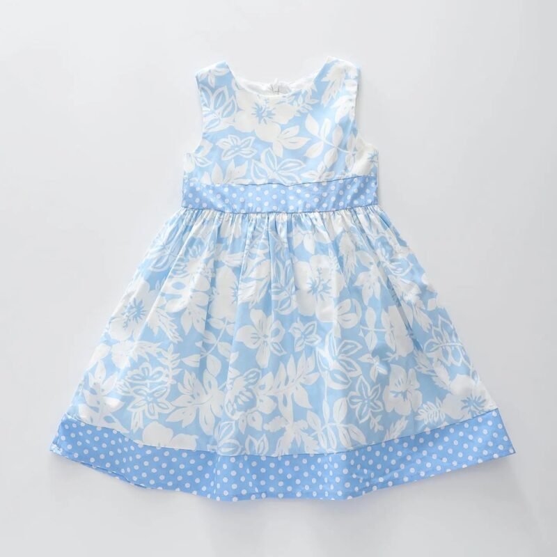 Blue Flower Summer Dress
