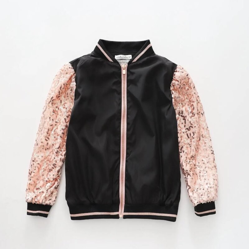 Dance. Girls Sequin Bomber Jacket
